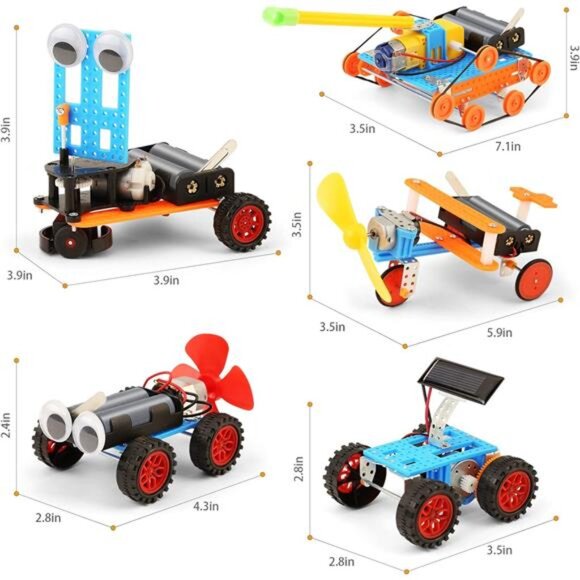 5 Set STEM Kits for Kids Crafts Boys Gifts Toys Birthday Gift, Robot Building - Picture 5 of 7